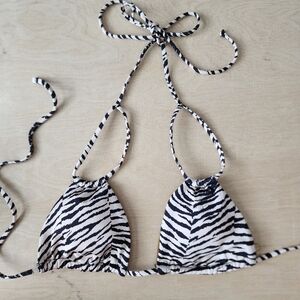 WET Swimwear Zebra Seychelles Alana Print Bronze Black And White